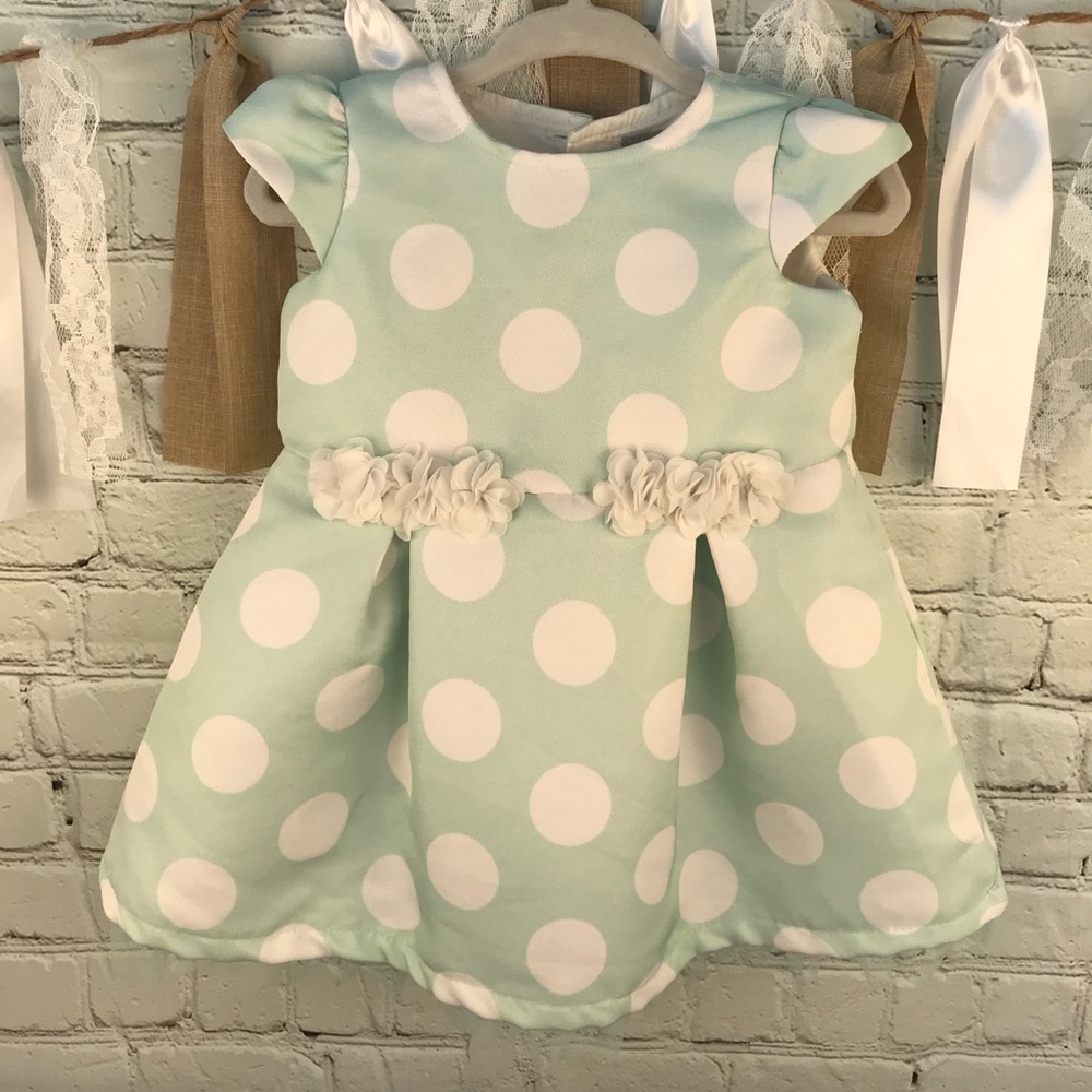 NWT Wendy Bellissimo dress mint 2 piece 9 mo - Picture 2 of 6